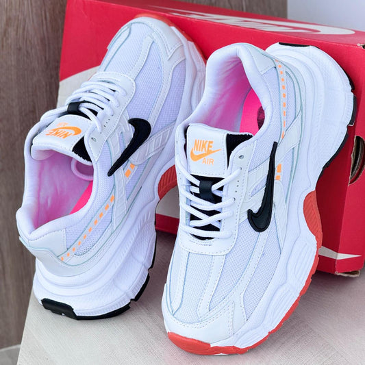 TENIS NIKE AIR BLANCO X NARANJA