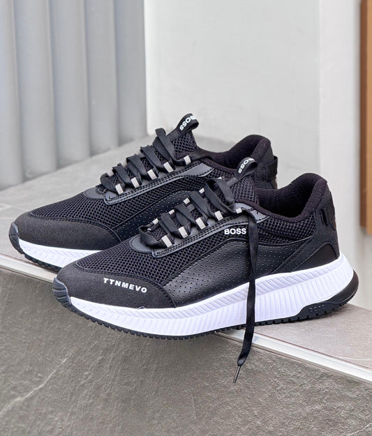 TENIS HUGO BOS NEGRO X BLANCO