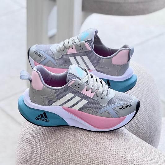 ADIDAS Z DAMA GRIS X ROSA